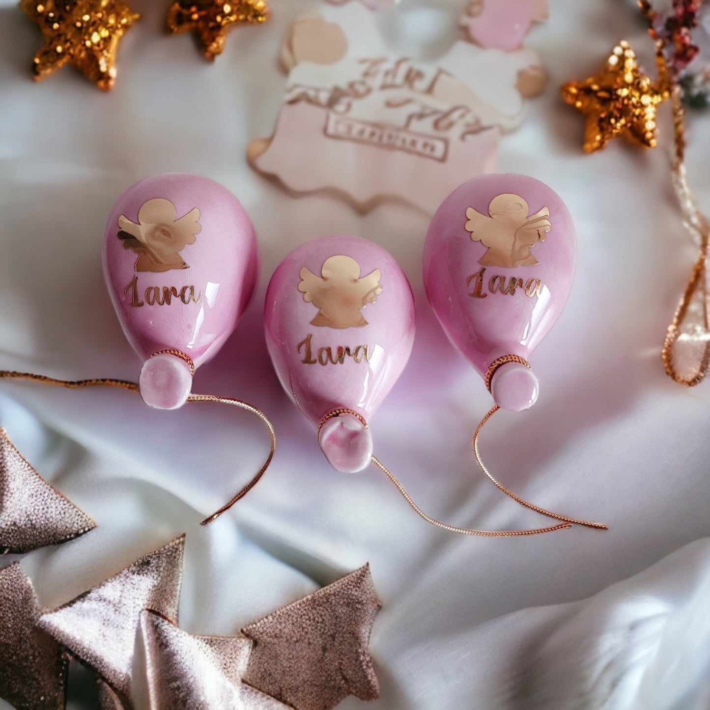Bomboniera in ceramica a forma di palloncino, un dettaglio raffinato e creativo per le tue celebrazioni.