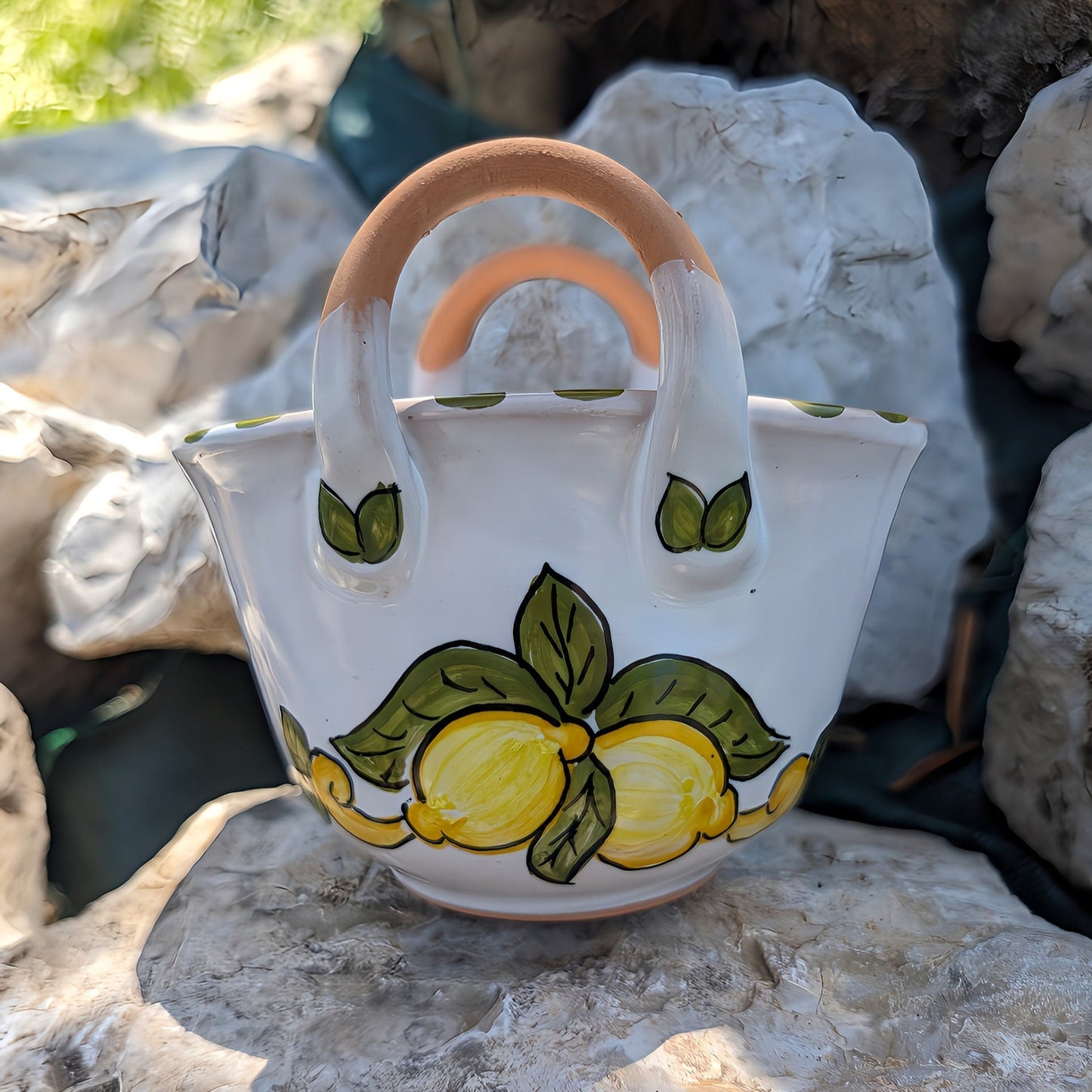 Borsetta in ceramica con decdica per la festa della mamma