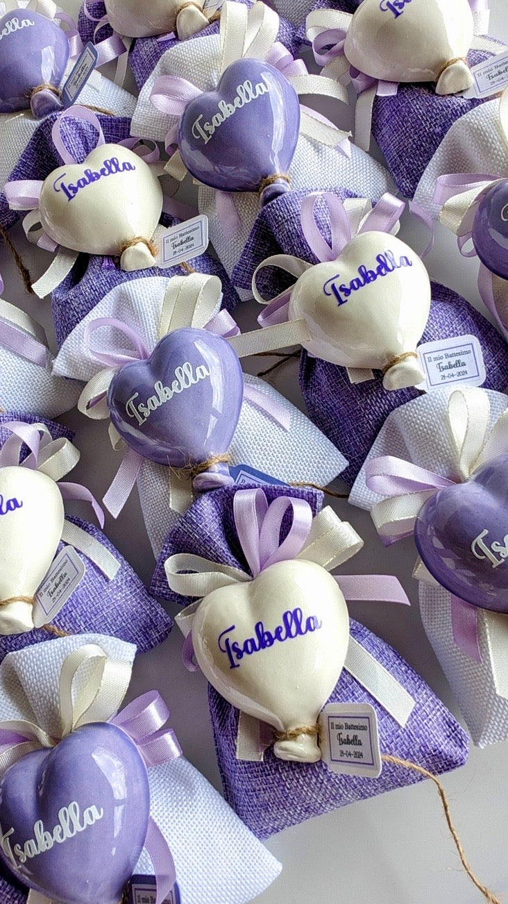 Bomboniere palloncini calamite con nome. I colori anche tua scelta.