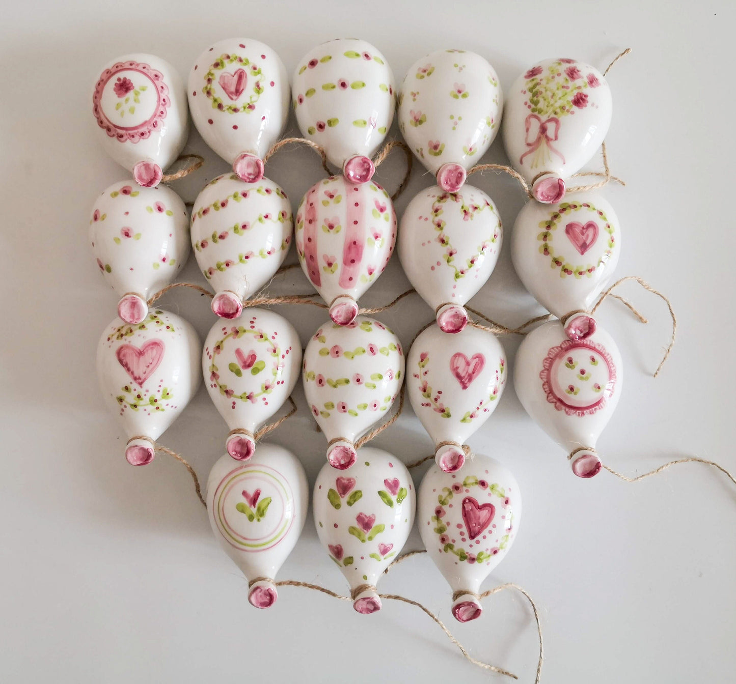     Palloncino in ceramica da parete personalizzato per battesimo