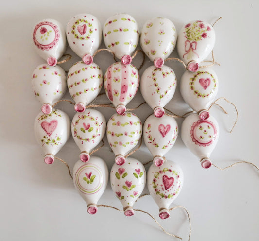     Palloncino in ceramica da parete personalizzato per battesimo