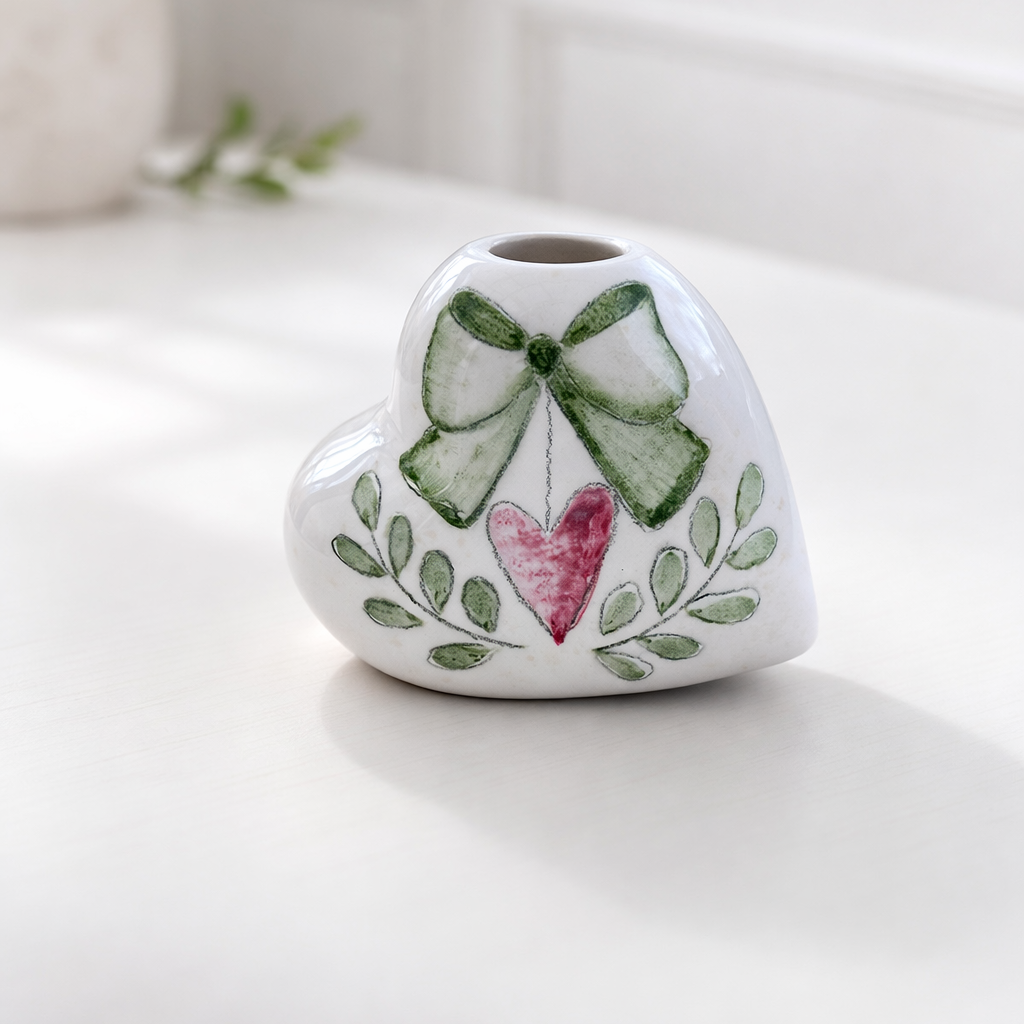 Profumatore Cuore Romantico in Ceramica Personalizzabile | Cose di Mya